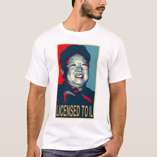 Kim Jong-il genehmigte nach IL T-Shirt (Vorderseite)