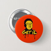 Kim Jong Il - Get's Il Button (Vorne & Hinten)