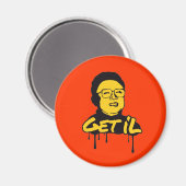 Kim Jong Il - Get's Il Magnet (Vorderseite/Rückseite)