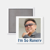 Kim Jong-il Magnet (Vorderseite/Rückseite)