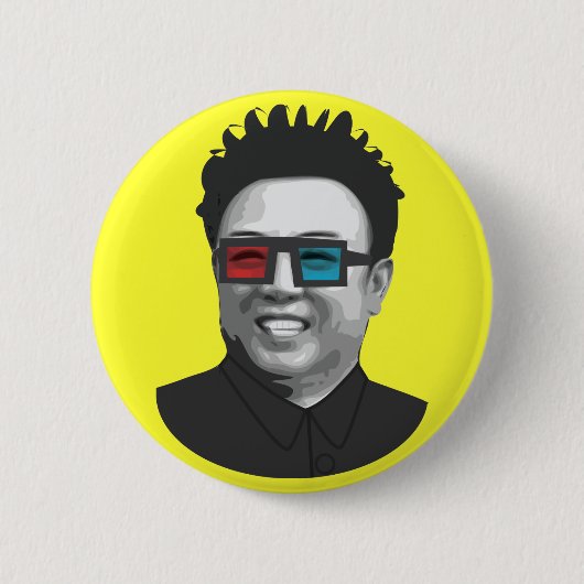 Kim Jong-il - Nordkorea Button (Vorderseite)