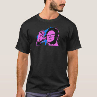 Kim- Jong-ildruck im Rosa T-Shirt