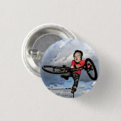 Kim Jong-ils BMX -Pin Button (Vorne & Hinten)