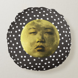 Kim Jong Moon Funny Rundes Kissen