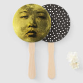 Kim Jong Moon Lustig Fächer (Vorne und Hinten)
