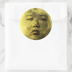 Kim Jong Moon Lustig Runder Aufkleber