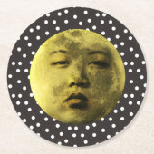 Kim Jong Moon Lustig Runder Pappuntersetzer (Vorderseite)