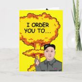 Kim Jong Un Birthday Blast Karte (Vorderseite)