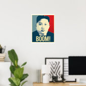 Kim Jong Un - Boom - Propagandaposter - Poster (Heimbüro)