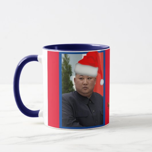 Kim Jong Un Christmas Tasse (Links)