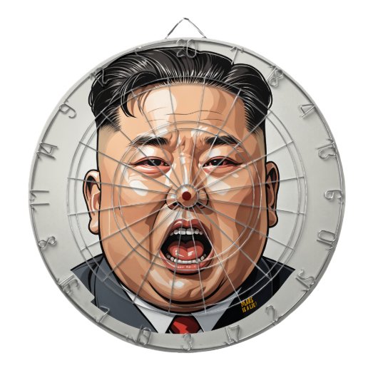 Kim Jong-Un Dartboard - Redart-ed Dartscheibe (vorne)