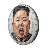 Kim Jong-Un Dartboard - Redart-ed Dartscheibe (Vorderseite rechts)