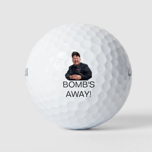 Kim Jong Un Golf Ball, Funny Golf Balls, Golfball (Vorderseite)