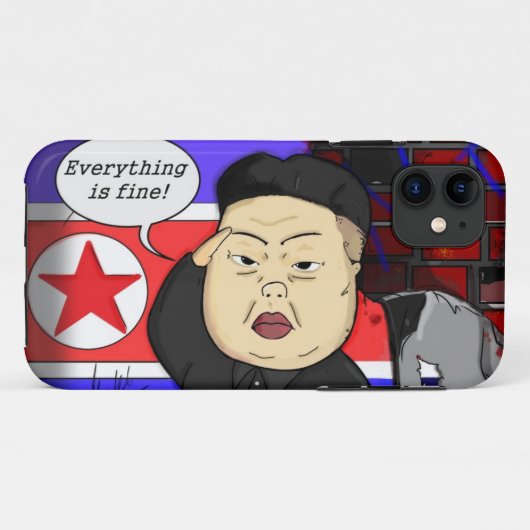 Kim Jong Un i-Phone Case (Rückseite (Horizontal))