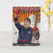 Kim Jong Un Karte (Gelbe Blume)