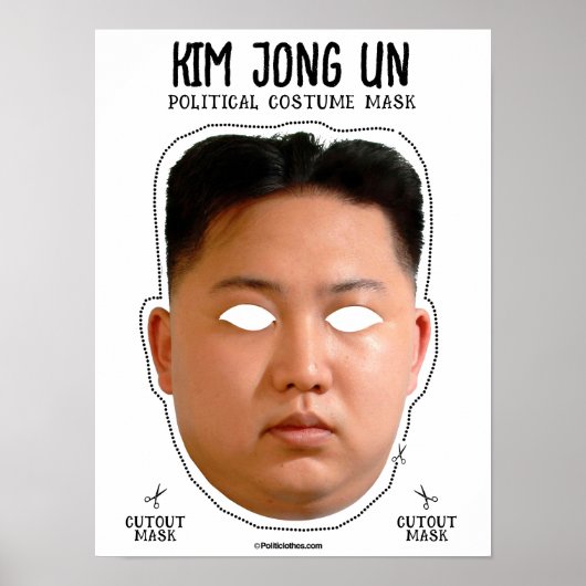 Kim Jong Un Kostümmaske Poster (Vorne)