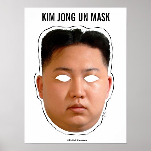 Kim Jong Un Mask Poster (Vorne)