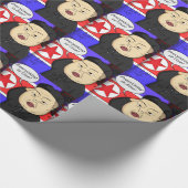 Kim Jong Un, North Korea, Dictator, Korea, Funny, Geschenkpapier (Ecke)