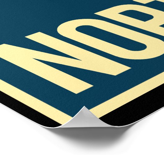 Kim Jong Un - North Side - Propaganda Poster - (Ecke)