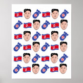 Kim Jong Un Pattern - Poster (Vorne)