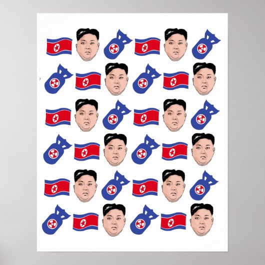 Kim Jong Un Pattern - Poster (Vorne)