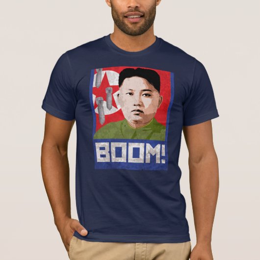 Kim Jong Un Propaganda - BOOM - T-Shirt (Vorderseite)
