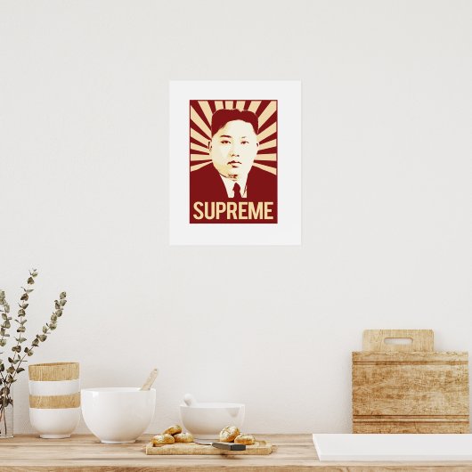 Kim Jong Un Propaganda - Oberster - Poster (Küche)