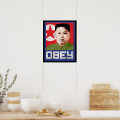 Kim Jong Un Propaganda - OBEY - Poster (Küche)
