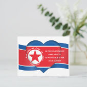 Kim Jong un Quote Trump Kim Summit North Korea USA Postkarte (Stehend Vorderseite)