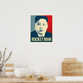 Kim Jong Un - Rocket Man - Propaganda Poster - (Küche)