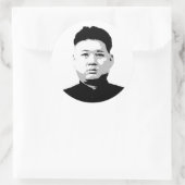 Kim Jong Un Runder Aufkleber (Tasche)