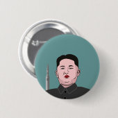 Kim Jong-un und nukleare Rakete Button (Vorne & Hinten)