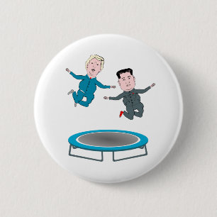 Kim Jong Un und Präsident Trump Trampolone Button