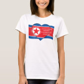 Kim Jong un Zitat während des Gipfels mit Trump am T-Shirt (Vorderseite)