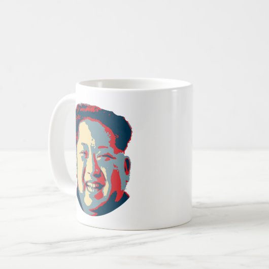 Kim Jong-UNO Nordkorea Kaffeetasse (Vorderseite Links)