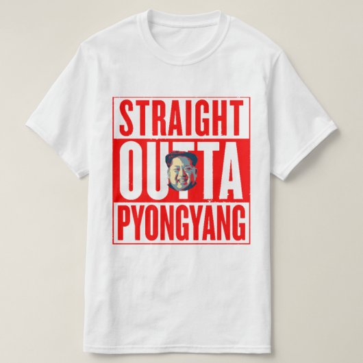 Kim Jong-UNO Nordkorea Verbrecher T-Shirt (Design vorne)