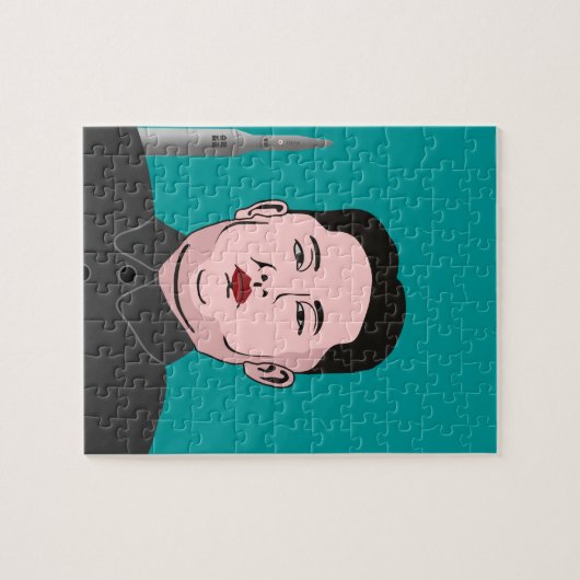 Kim Jong-UNO u. nukleare Rakete Puzzle (Horizontal)