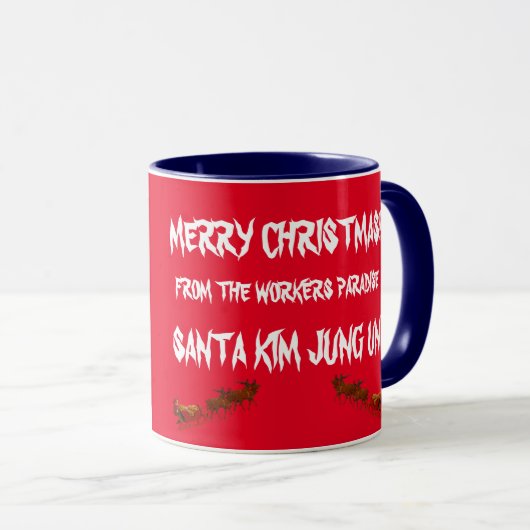 Kim Jung Un Christmas Tasse (VorderseiteRechts)