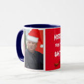 Kim Jung Un Christmas Tasse (Vorderseite Links)