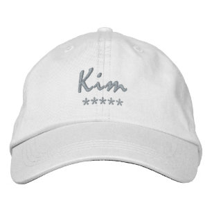 Kim Name Bestickte Baseballkappe