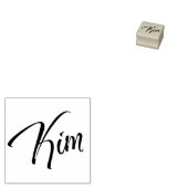 Kim Name in kursivem Rezept Gummistempel (Stempel)