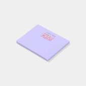 Kim Name in leuchtenden Neonleuchten Post-it Klebezettel (angewinkelt)