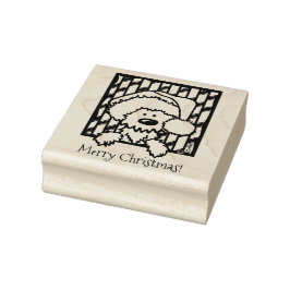 ©️ Kim Niles Christmas Westie Rubber Briefmarke Gummistempel