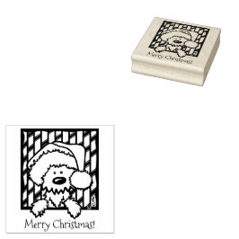 ©️ Kim Niles Christmas Westie Rubber Briefmarke Gummistempel