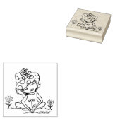 ©️ Kim Niles GARDEN GIRL Briefmarke Gummistempel (Stempel)