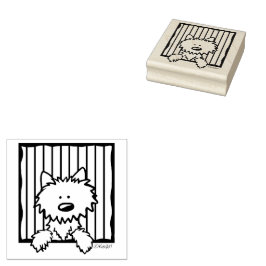 ©️ Kim Niles KiniArt Westie Rubber Briefmarke Gummistempel