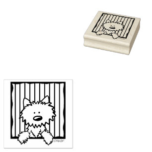 ©️ Kim Niles KiniArt Westie Rubber Briefmarke Gummistempel