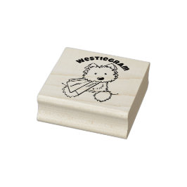 ©️ Kim Niles KiniArt Westie Rubber Briefmarke Gummistempel