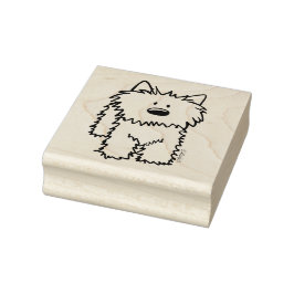 ©️ Kim Niles KiniArt Westie Rubber Briefmarke Gummistempel