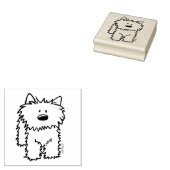 ©️ Kim Niles KiniArt Westie Rubber Briefmarke Gummistempel (Stempel)